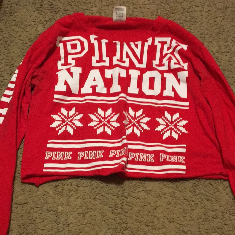 Red and white PINK Christmas shirt